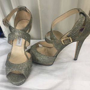 Jimmy Choo Shoes - Metallic Jimmy Choo strappy sandals Jimmy Choo Shoes - Metallic Jimmy Choo strappy sandals